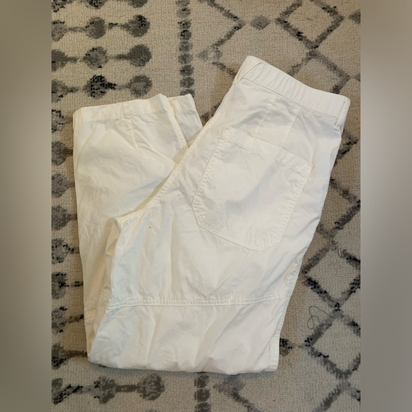 Maeve by Anthropologie White high weisted Cargo Utility Pants size 8 - Picture 8 of 10